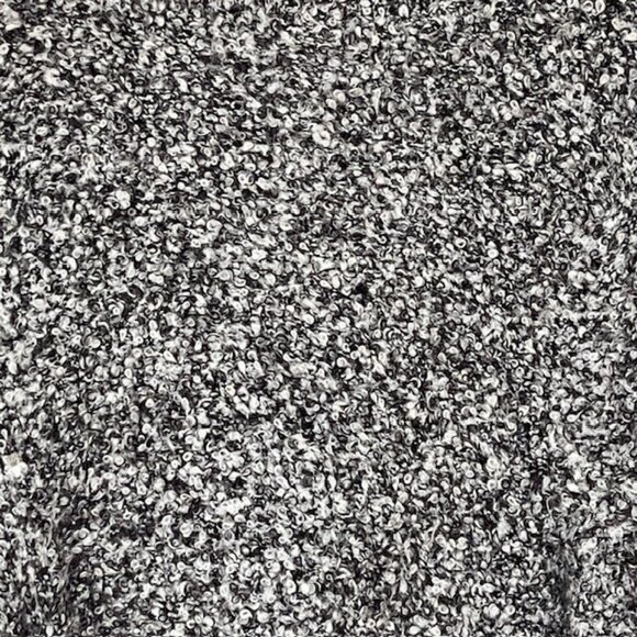 Silvia Novelli Italian Mohair Blend Open Cardigan Fuzzy/Curly - M - Black/Grey - Picture 8 of 11